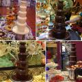 VEVOR Chocolate Fountain Machine 80cm/31.5 inch Stainless Steel Auto Temperature Control 86-302℉ for Wedding Parties, 5 Tiers
