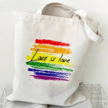 Love Is Love Custom Print Canvas Bag