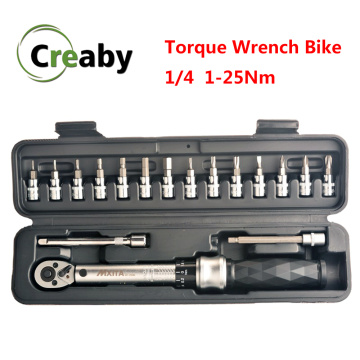Professional Preset Torque Wrench Set 1/4