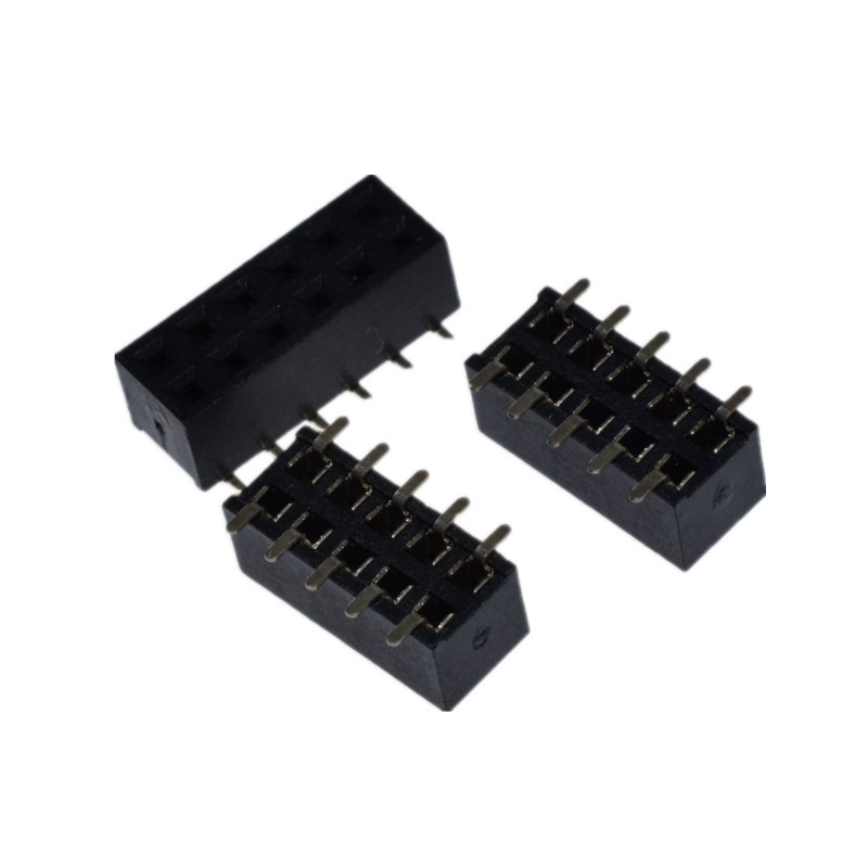 10PCS 1.27MM SMD Double Row Female Socket 2*2/3/4/5/6/7/8/9/10/12/16/20/40/ PIN Female Header Connector