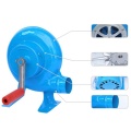 120W Barbecue Iron Gear Hand Blower Hand Blower Manual Firing Blower corn Fan