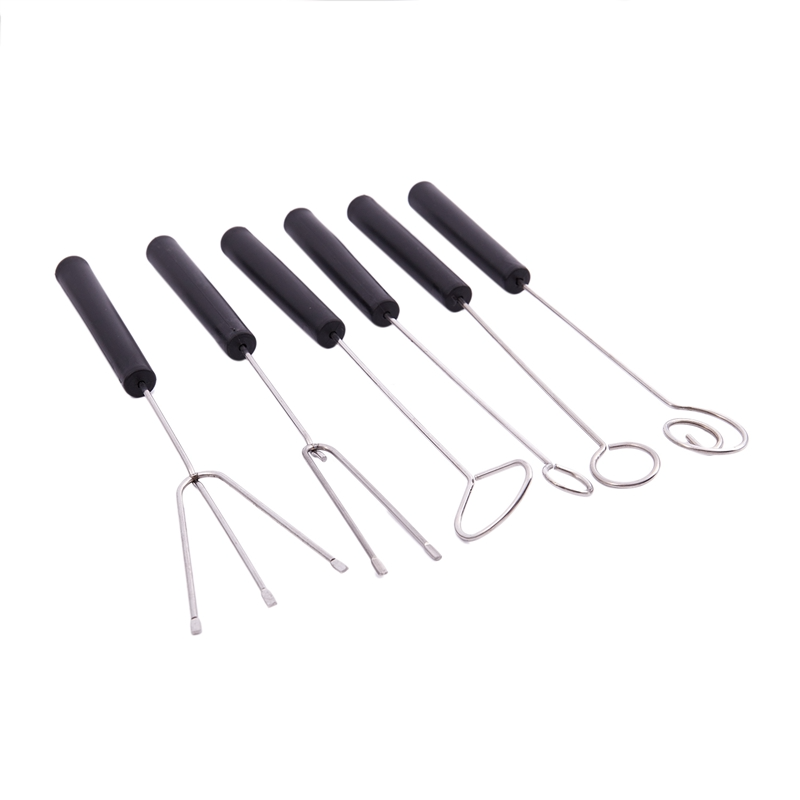 6PCS Chocolate Dipping Fork Cake Fondue Fountain Decorating Tool DIY 1 Set New