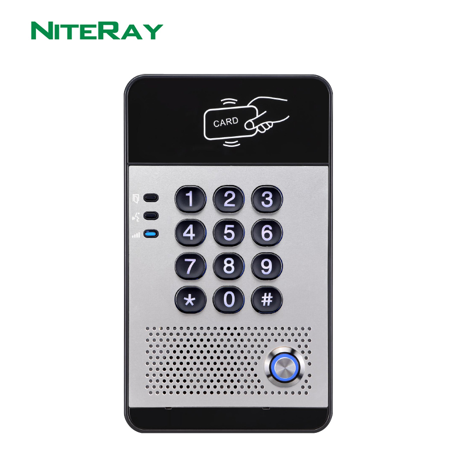 NiteRay Q506 SIP Door Phone Access Control Door Intercom Waterproof IP65 Support PoE