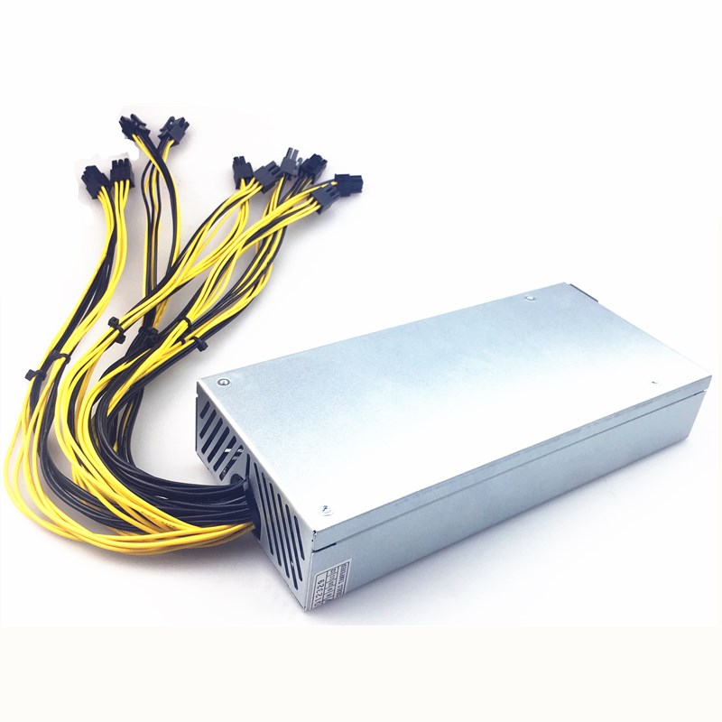 1800W PC Power Supply 1800W PSU For Mining PC Power Supply Computer Power PSU 6pin 1U Mining Machine Power Supply