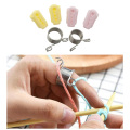 6Pcs Yarn Guides Knitting Thimble Ring Knitting Sewing Tools Finger Wear Thimble