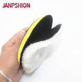 JANPSHION 20pc 125mm car polishing pad 5" inch polish waxing pads Wool Polisher Bonnet Car paint Care