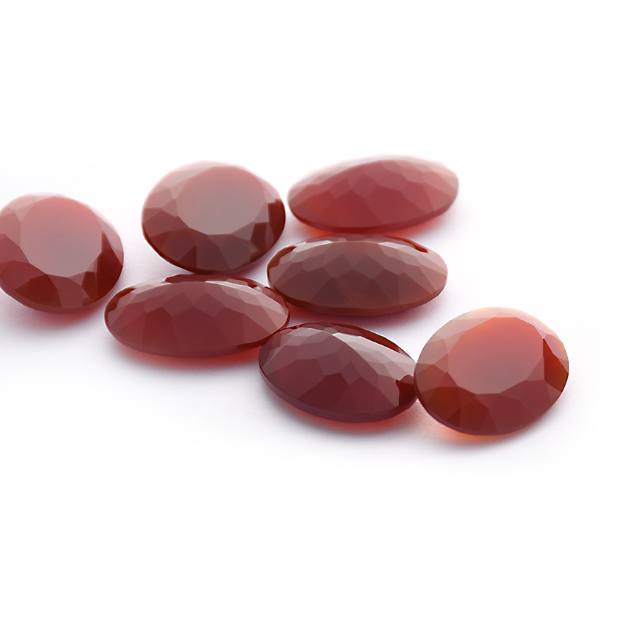 Red Agate Cabochons Cut