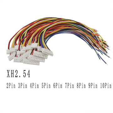 100Pcs XH-2.54 Pitch 2.54mm Connector 26AWG XH2.54 2P 3P 4P 5P 6P 7P 8P 9P 10 Pin JST Plug Wire Connector With 30cm Wire Cable