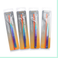 Professional Eyelashes Tweezers 1pcs Stainless Steel Rainbow Decor Picker Anti-static Tweezer For Eyelash Extension Makeup Tools