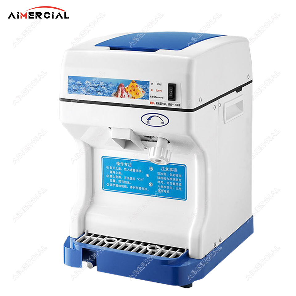 HK168 commercial ice shaver machine electric ice crusher machine ice crusher blender with capacity 120KG/H