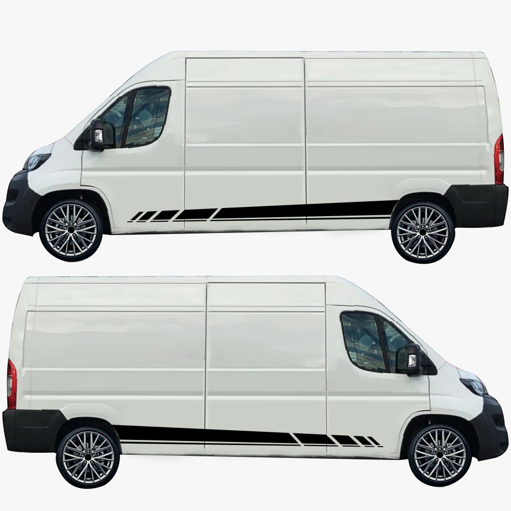 Durable And Practical 2PCS Stripe Graphic Vinyl Graphic Kit Car Sticker For RV Caravan Travel Trailer