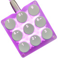 One Handed Macro Mechanical Keyboard, RGB LED Backlit Portable Mini One-Handed Mechanical Gaming Keypad Keyboard 9 Fully Program