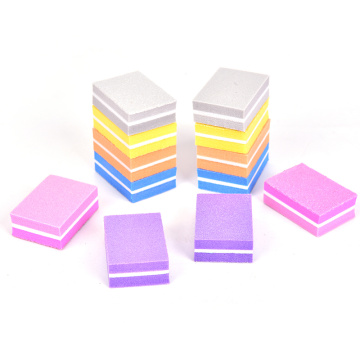 20pcs Mini Double Sided Pedicure Manicure Small File Nail Sponge Nail File Buffer Block Buffing Sanding Professional Nail Tools