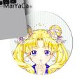 MaiYaCa Sailor Moon cat Durable Rubber Mouse Mat Pad Game Carpet Mouse Pad round mouse Mat Anti Slip gaming Mousepad 22x22cm