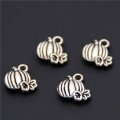 50pcs Silver Color Pumpkin Charms Pendant For Hallowmas Diy Necklaces & Pendants Jewelry Accessories A2405