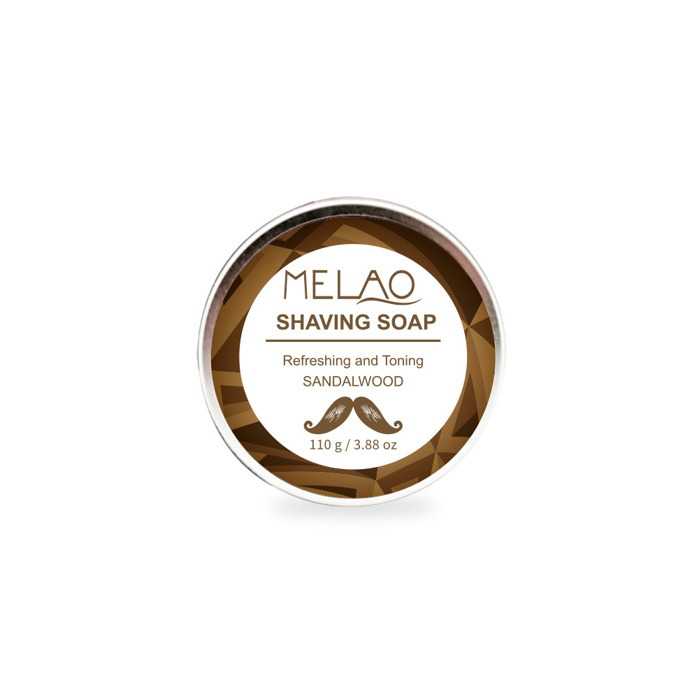 Sandalwood Shaving Soap 110g Men's Shaving Cream Used With Shaving Brush and Razor For Barber Salon Face Cleaning Tool