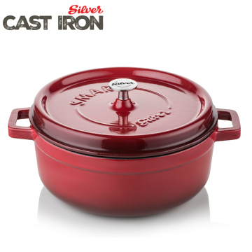 Cast Iron Pot Dutch Oven casserole enameled Cast iron 24 cm pot home cooking cookware set High Quality Made In TURKEY