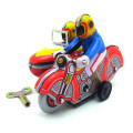 Vintage Clockwork Wind Up Motorcycle Racer toys Photography Children Kids Adult Motorcycle Tin Toys Classic Toy Christmas Gift