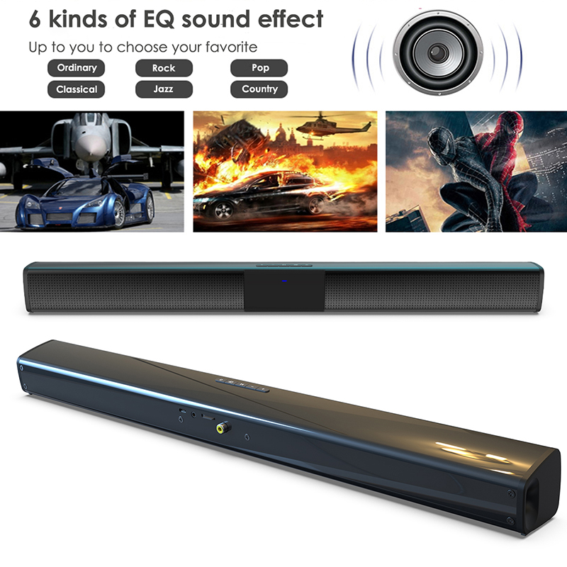 Home theater bluetooth speaker portable column wireless speaker soundbar for TV PC computer subwoofer music center with FM Radio