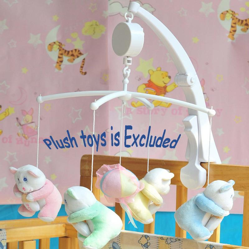 Rotary Bed Bell Hook Baby Mobile Crib Bed Toy Clockwork Movement Music Box Baby Bedding Hang Rattles Toys Music Box Accessories