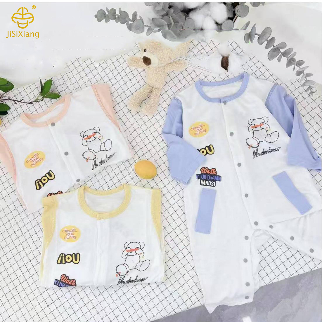 Cartoon printed baby jumpsuit