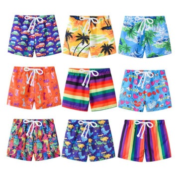 2020 New Kids Summer Swim Shorts Baby Boys Girls Swimwear Toddler Kids Fashion Print Swimwear Swimsuit Beach Short Pants 2-7T