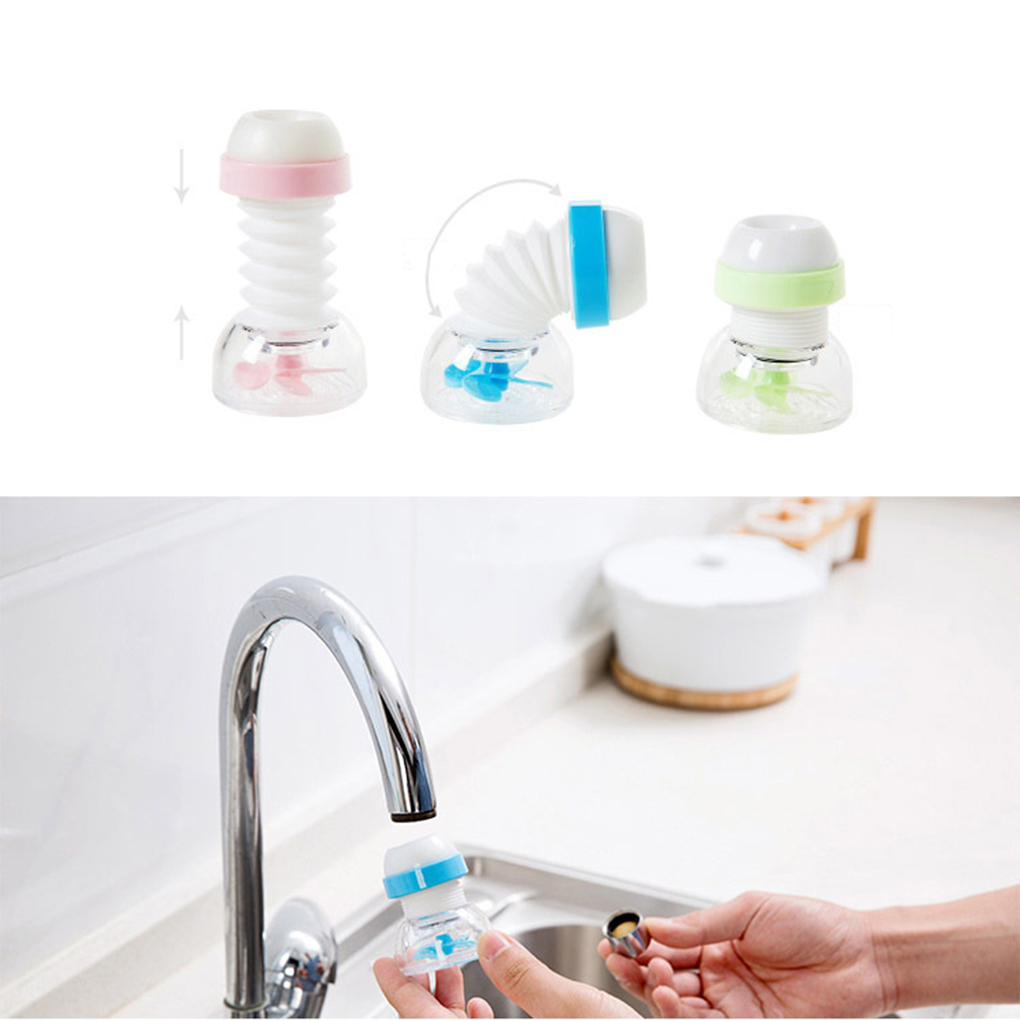 Rotatable Water Faucet Filter Swivel Head Water Saving Tool Foldable Stretchable Nozzle Tap