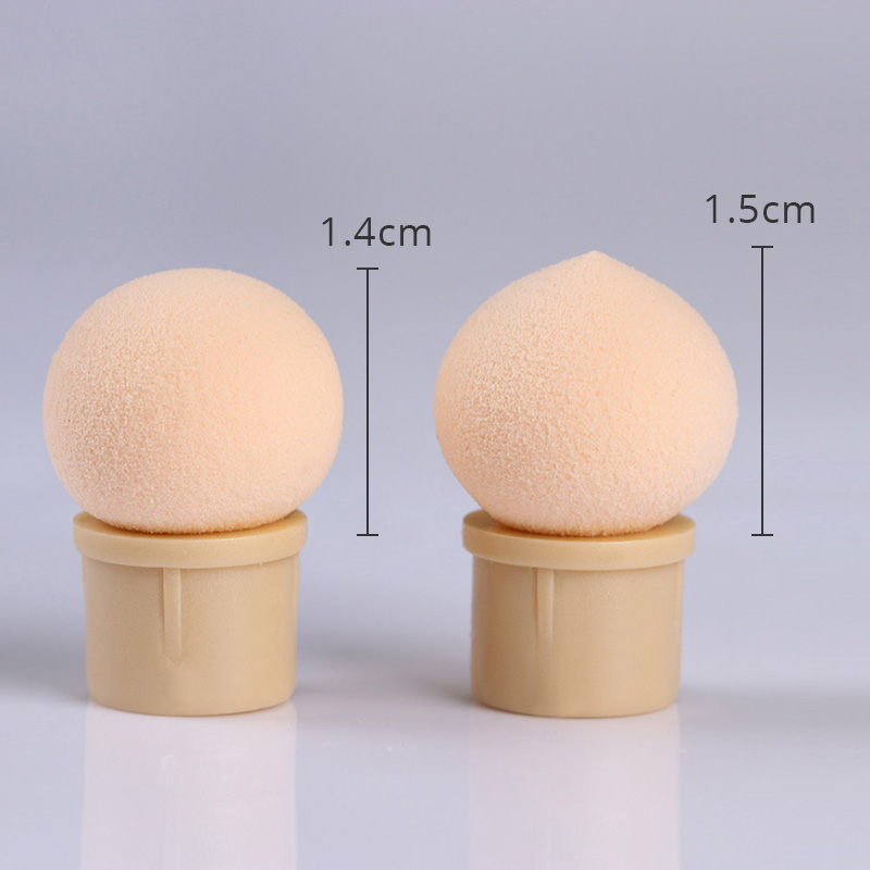 5pcs/10pcs Dual-ended Sponge Replaceable Heads for Glitter Powder Nail Brush Sponge Head of Picking Dotting Gradient Pen Tool