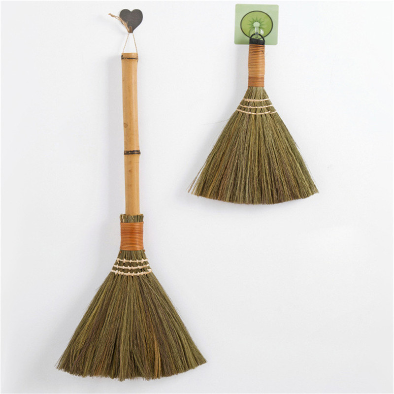 Wooden Floor Soft Fur Broom Sweeping Manual Archaize Broom Household Floor Hair Clean Mans Grass Sweeper Dust Brush Clean Tools