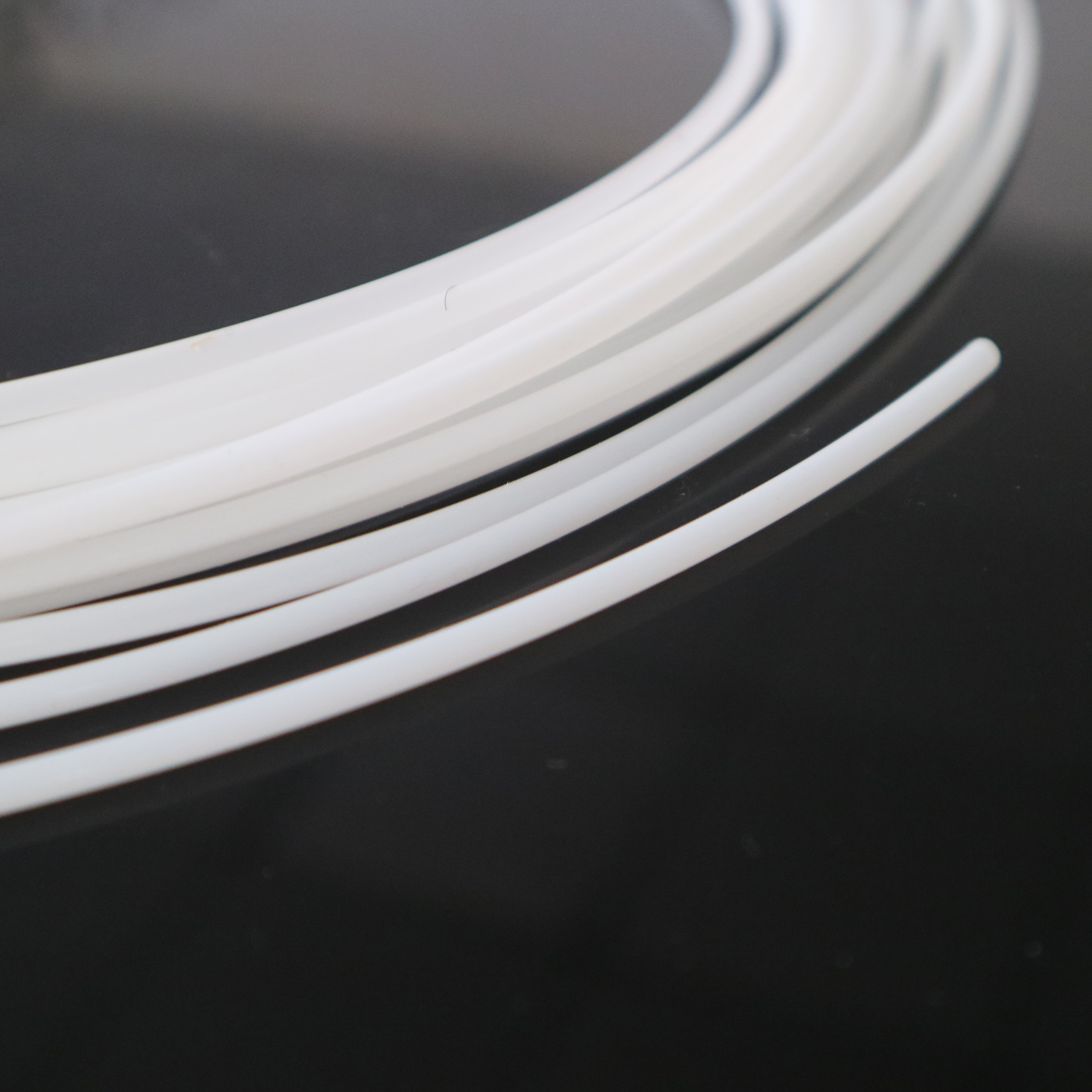 Cream white 4mm diameter MMA soft glass fiber optic lighting illuminator products