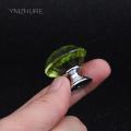 10pcs 30mm Rushed Green Crystal Glass Knob Cabinet Drawer Door & Window Hardware Accessories Furniture Handle Dresser Wine