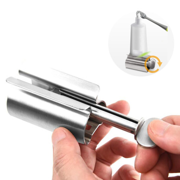 Multifunctional Bathroom Stainless Steel Cream Tube Squeezing Dispenser Rolling Tube Squeezer Toothpaste Dispenser 3