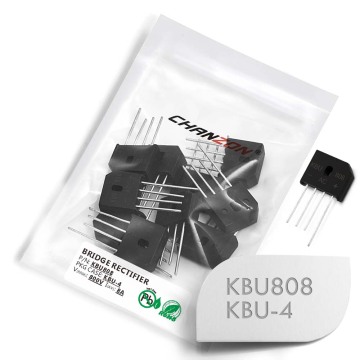 10 Pcs KBU808 Bridge Rectifier Diode 8A 800V KBU-4 (SIP-4) Single Phase Full Wave 8 Amp 800 Volt KBU 808 Silicon