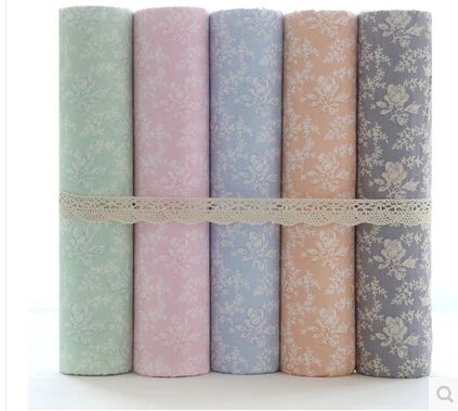Free shipping 6 pcs / 40 * 50cm Cotton Fabric Fat Quarter Bundle For Sewing DIY Patchwork Baby Toy Material Tilda