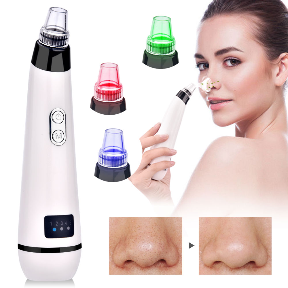 Blackhead Remover Vacuum Pore Cleaner Suction Face Deep Cleansing Nose Diamond Dermabrasion Remove Pimple Machine Skin Care Tool