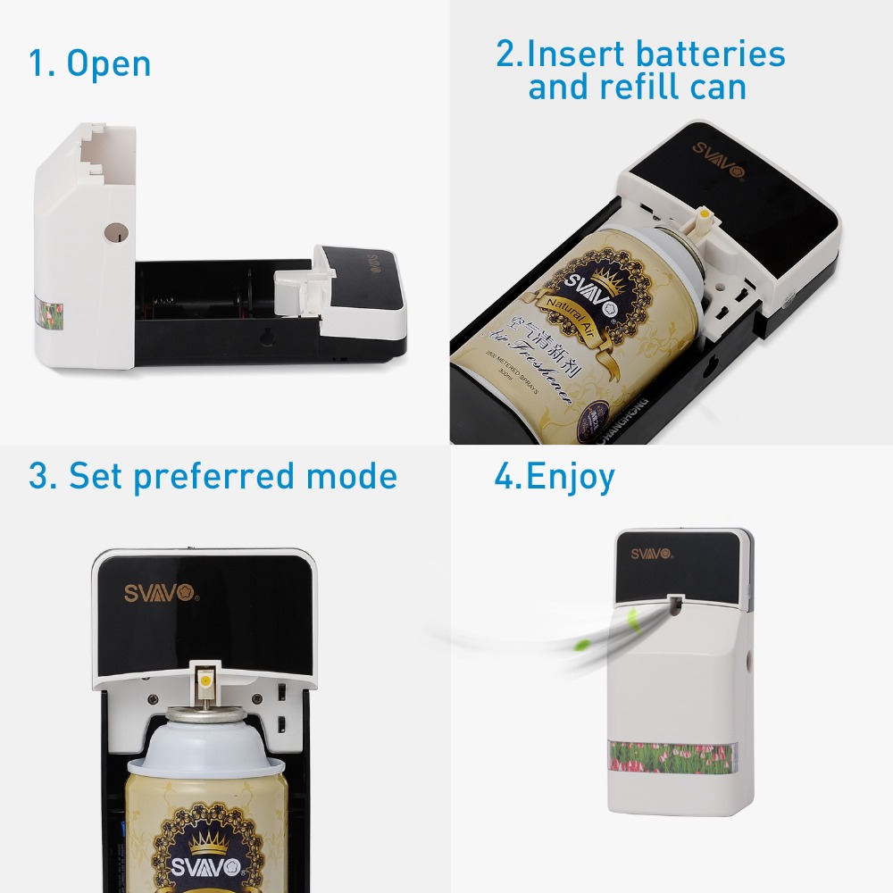 SVAVO Automatic Perfume Dispenser Light Sensor Flexible Setting Air Freshener V-EP710