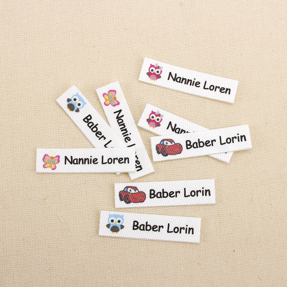 160pcs Custom Ironing Labels, Cartoon labels, children's clothing, personalized name tags for children, iron on (TB3262)