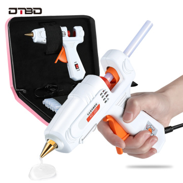 DTBD 60W 100W 150W EU/ Plug Hot Melt Glue Gun 7mm 11mm Glue Stick Industrial Mini Guns Thermo Gluegun Heat Temperature Tool