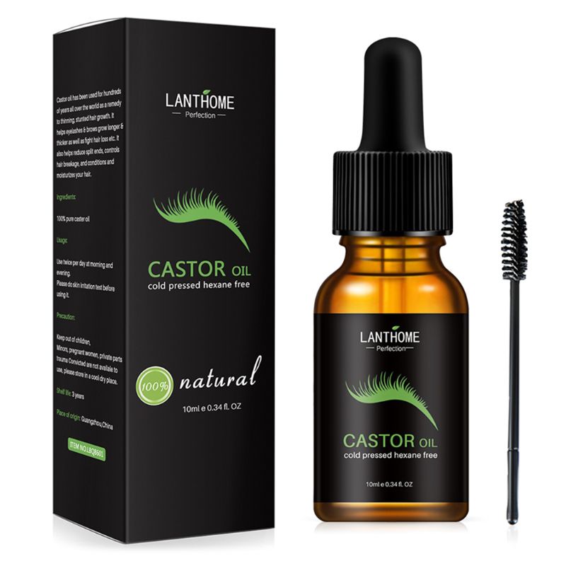 Castor Oil Eyelash Growth Serum Hair Enhancer Reduce Loss Cream for Eyebrow Q0KD