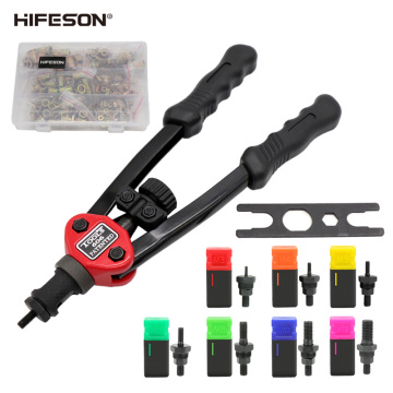 HIFESON Hand Threaded Rivet Nut Gun 70/95/300PCS Iron Nut Insert Manual Riveter Kit Riveting Tool for M3 M4 M5 M6 M8 M10 M12