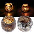 2x Glittering Mosaic Votive Candle Tealight Candle Holder Wedding Home Decor