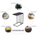 Brand C Shape Coffee Tray Sofa Side End Table High Quality MDF Sturdy Durable Perfect Decor Bedroom Living Room Coffee Tables