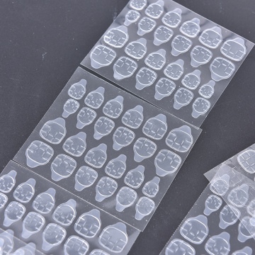 10pcs Double-side Adhesive Tips Transparent False Nails Tool Nail Glue Tool