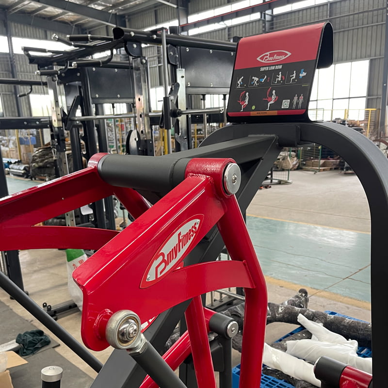 black and red fitness gym equipment