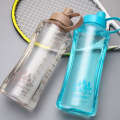 2000ML Large Capacity Cup Plastic Space Cup Outdoor Sports Kettle Simple Transparent Portable Leakproof Large Cup