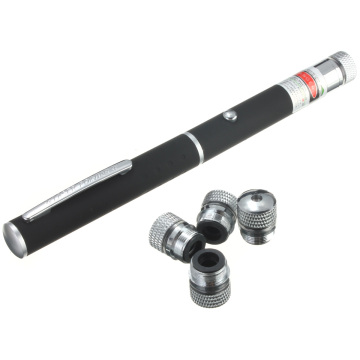 6 in 1 High Quality Powerful Green Laser Pointer Pen Beam Light 5Mile Lazer High Power 532nm Beam Ray Laser Pointer With 5 Cap