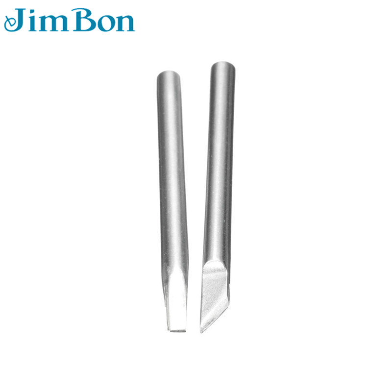 JimBon 4pcs 60W Soldering Iron Tips Solder Tip Head Lead-free Screwdriver Iron Tip For Rework Station Tool Kit