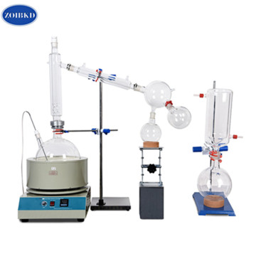 Laboratory Equipment 10L Short Path Distillation With Stirring Heating Mantle Include Cold trap For Purification Of Plant Hemp