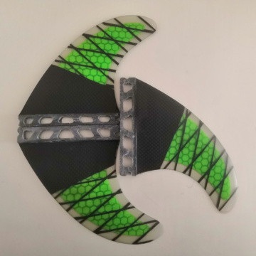 Colorful Surfboard Fin honeycomb green Thruster Future Surf fins G5 carbon Fiberglass Surfing