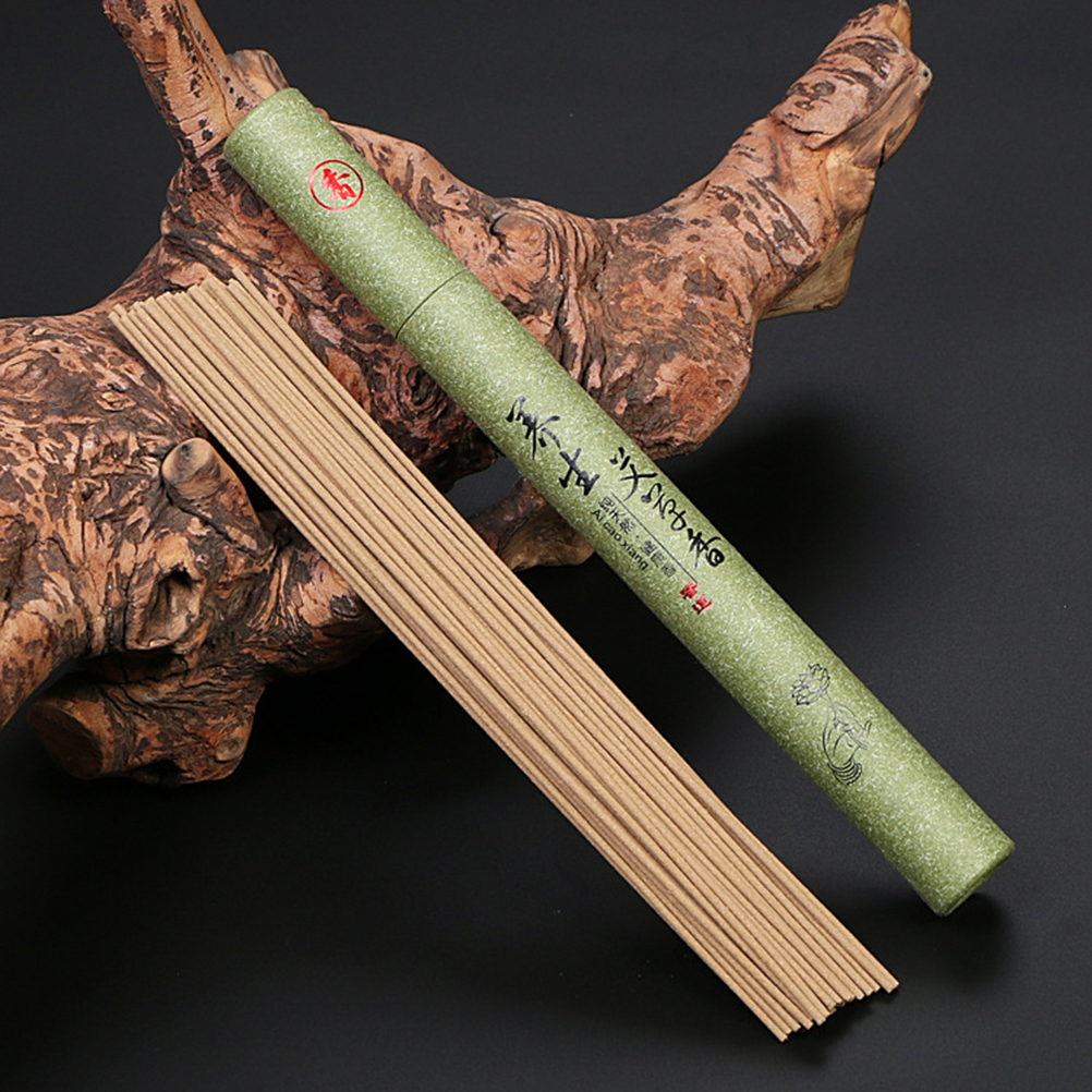 21cm 20g/Tube Pure Natural Wormwood Incense Stick Laoshan Sandalwood Incense Sticks Indoor Good for Sleep Health